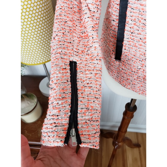 Romeo & Juliet Couture Tweed Moto Jacket - Picture 5 of 8